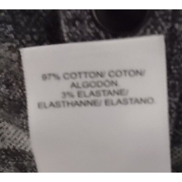 Lucky Brand Shirt Mens Medium Gray Plaid Saturday Stretch Snap Flannel - Picture 8 of 11